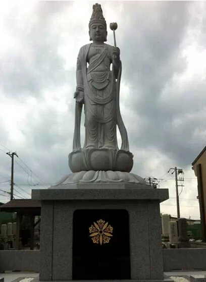 日本北海道曹洞宗圣观音石雕像惠安造